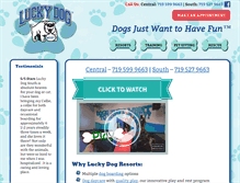 Tablet Screenshot of bealuckydog.com